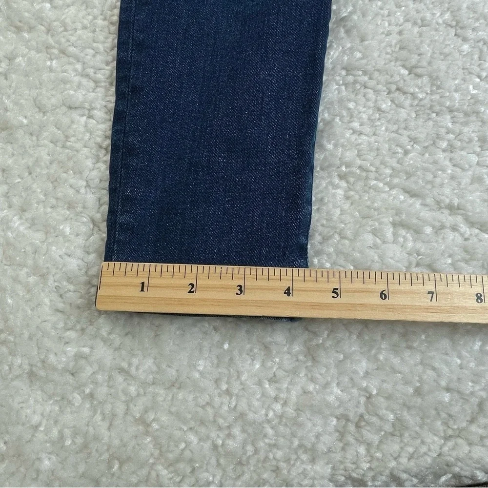 Good American Good Waist Ankle Skinny Jeans size 8/29. Dark blue wash Stretchy
